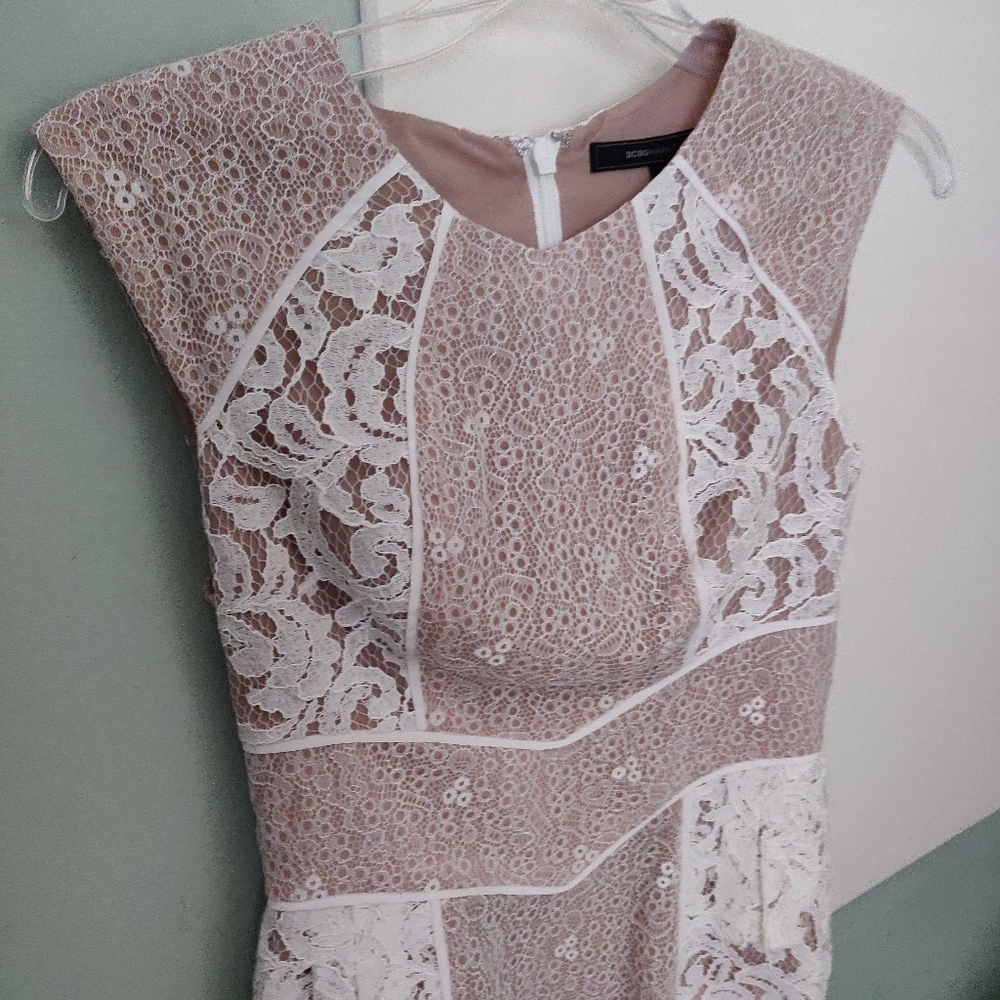 BCBG peplum top